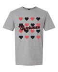 Cyclones Hearts T-shirt